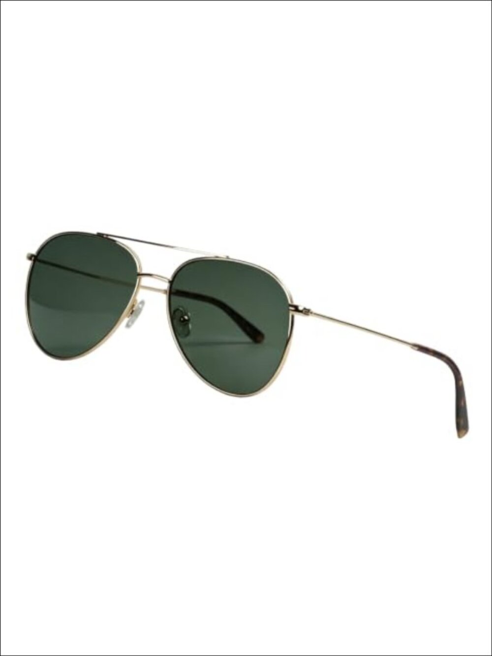 Aviator Polarized Sunglasses Glass Lens UV400 Titanium Alloy Metal Frame